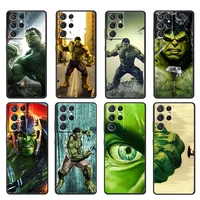 hulk marvel hero for samsung galaxy s22 s21 s20 ultra plus pro s10 s9 s8 s7 5g soft silicone black phone case cover fundas coque
