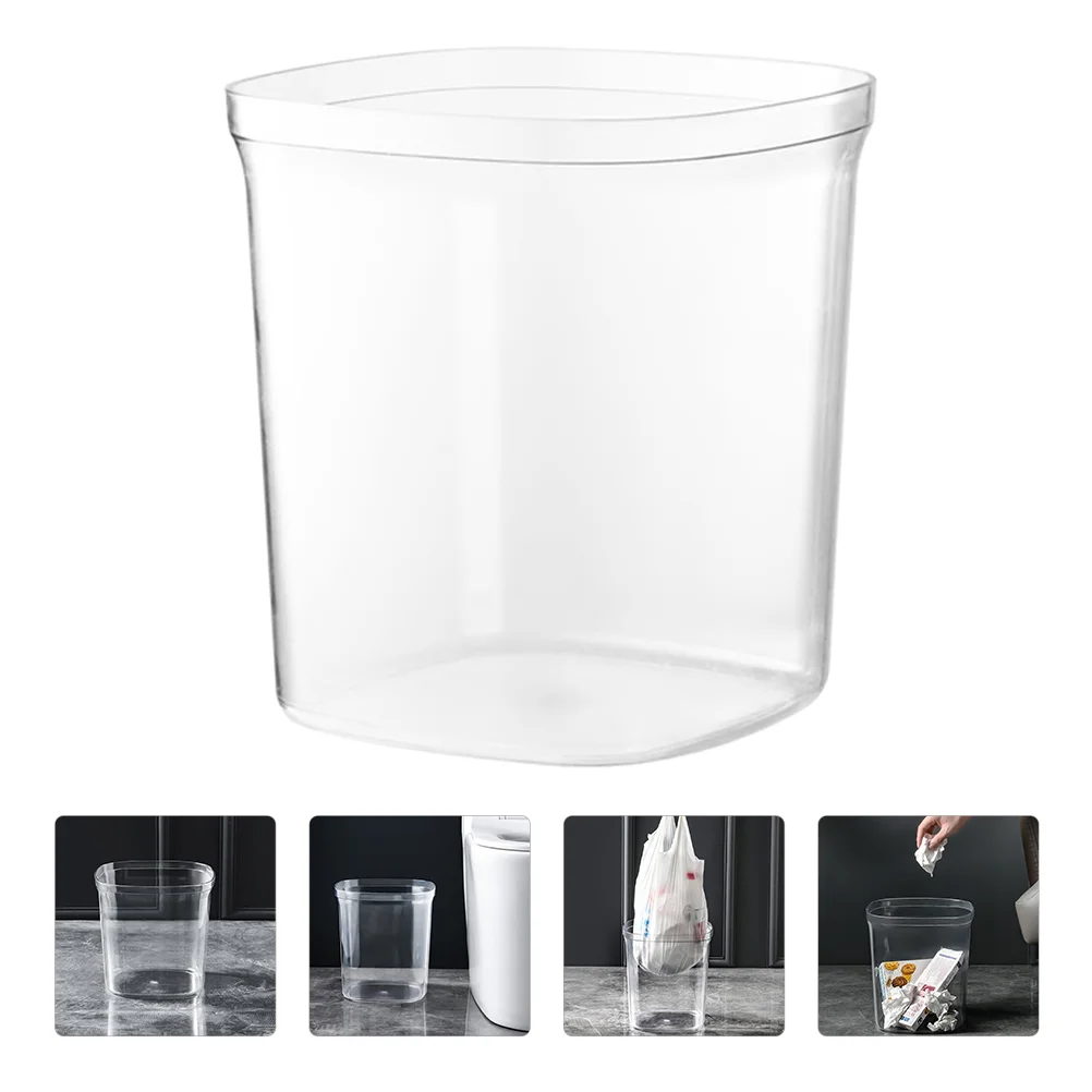 

Garbage Container Clear Office Trash Cans For Near Desk Bathroom Trash Can Trash Can Office for Bathroom Room Indoor House