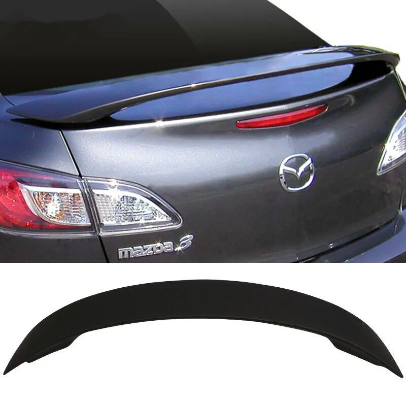 

Подходит для 10-13 Mazda 3 4DR Sedan Flush Mount спойлер багажника OE Style Неокрашенный