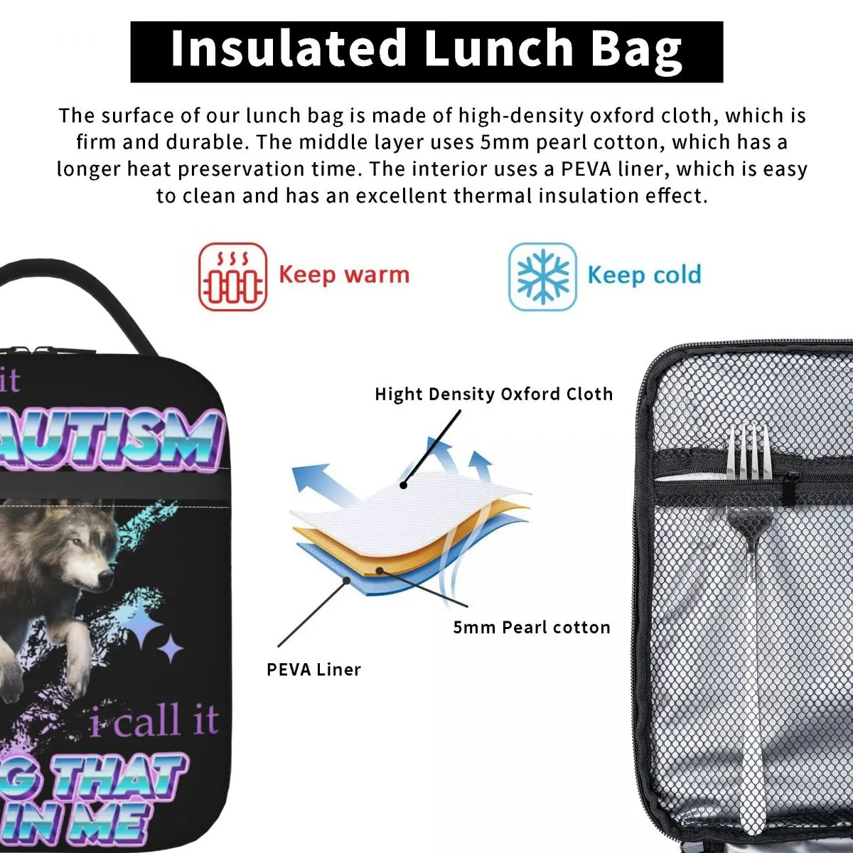 Ланч-бокс с надписью You Call It мой номер у меня забавный волк мем коробка для еды