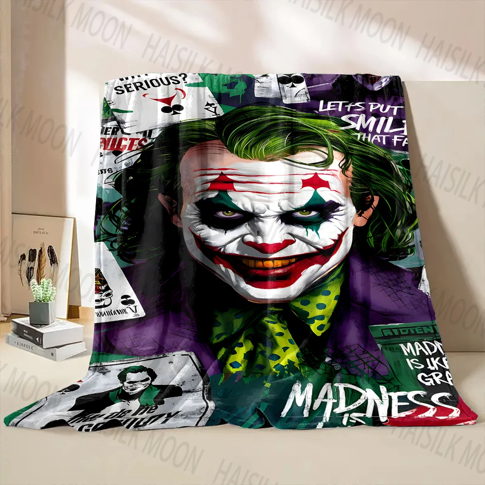 6-размерное одеяло с принтом клоуна и джокера теплое мягкое для дома путешествий