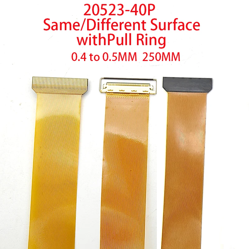 

I-PEX20523-040T LVDS screen line with 0.4-to-0.5-mm pitch FPC adapter board with ring