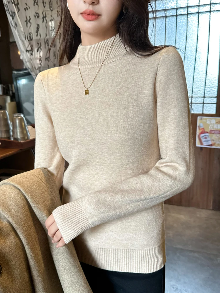 Осень-зима 2024. Женский свитер на флисовой подкладке. Внутренняя одежда больших