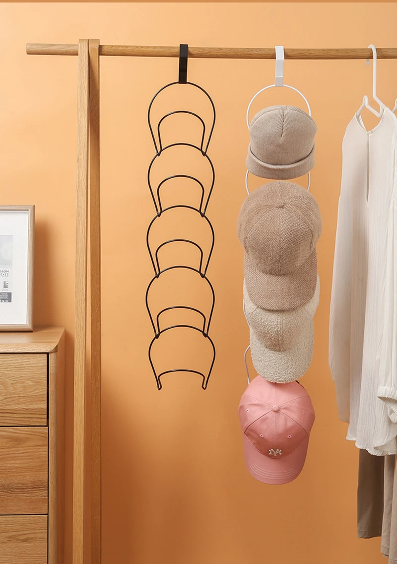 

Special-shaped door storage multi-purpose iron material clothing hat scarf finishing rack creative hanging hook