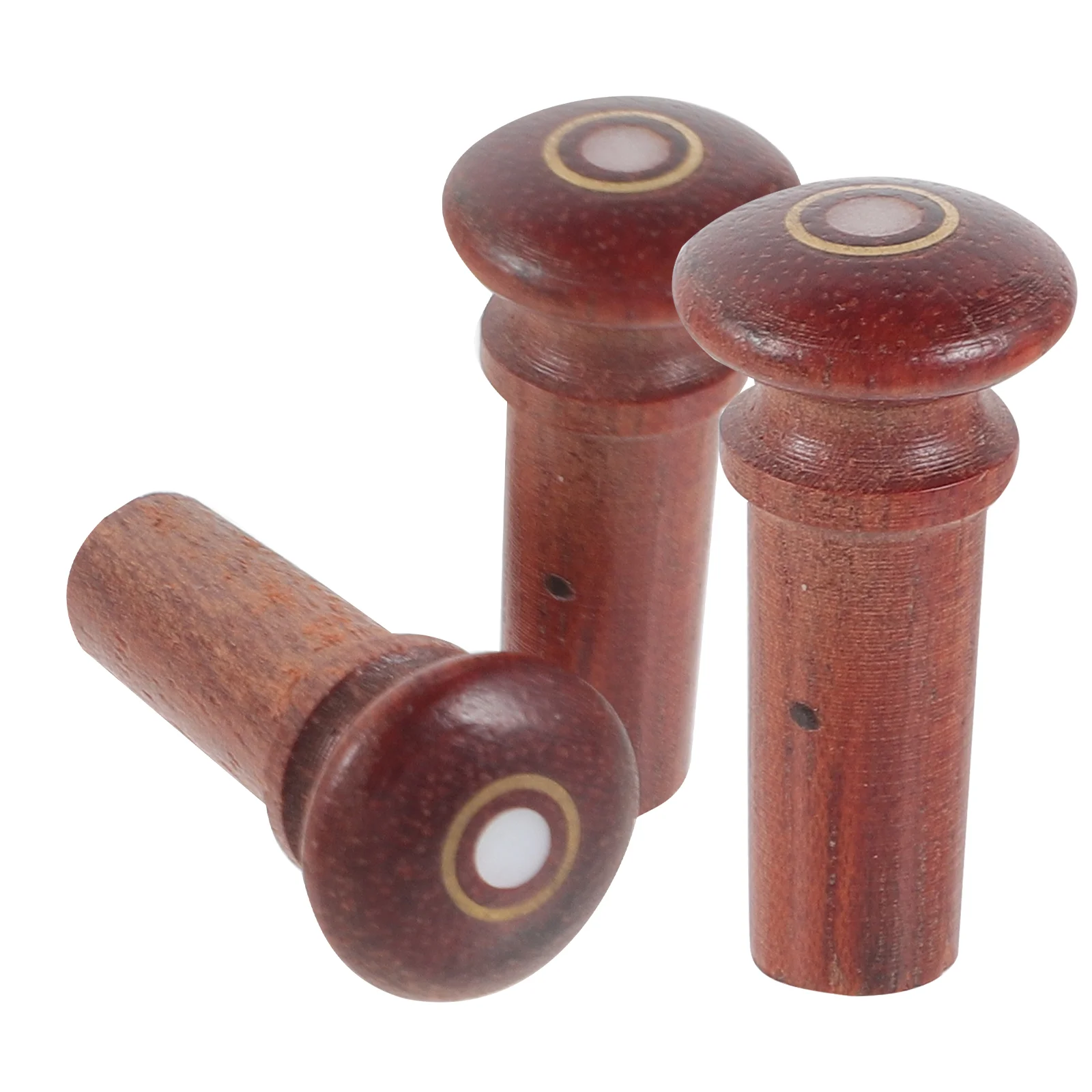 

3 Pcs Violin Tail Button Chinrest Pegs Violin Endpin Pegs Accessories Tail Screws Jujube Tail Plugs Bridge Pegs