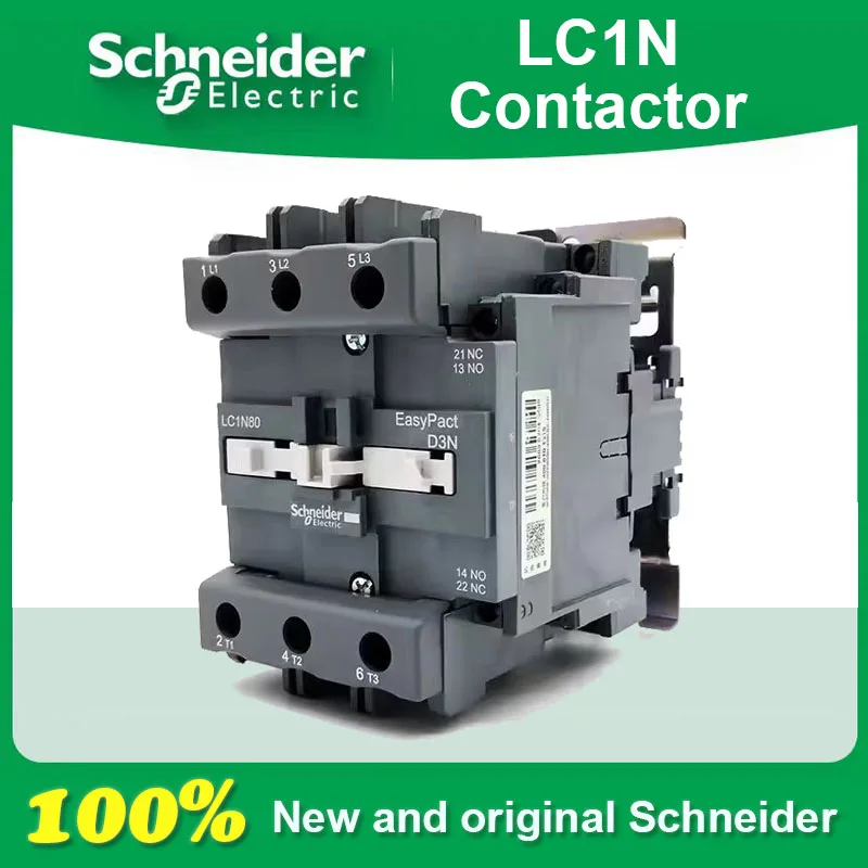 100% Оригинальный контактор переменного тока Schneider LC1N1210B5N AC24V 1NC/1NO CC5N F5N M5N Q5N LC1N1201B5N AC