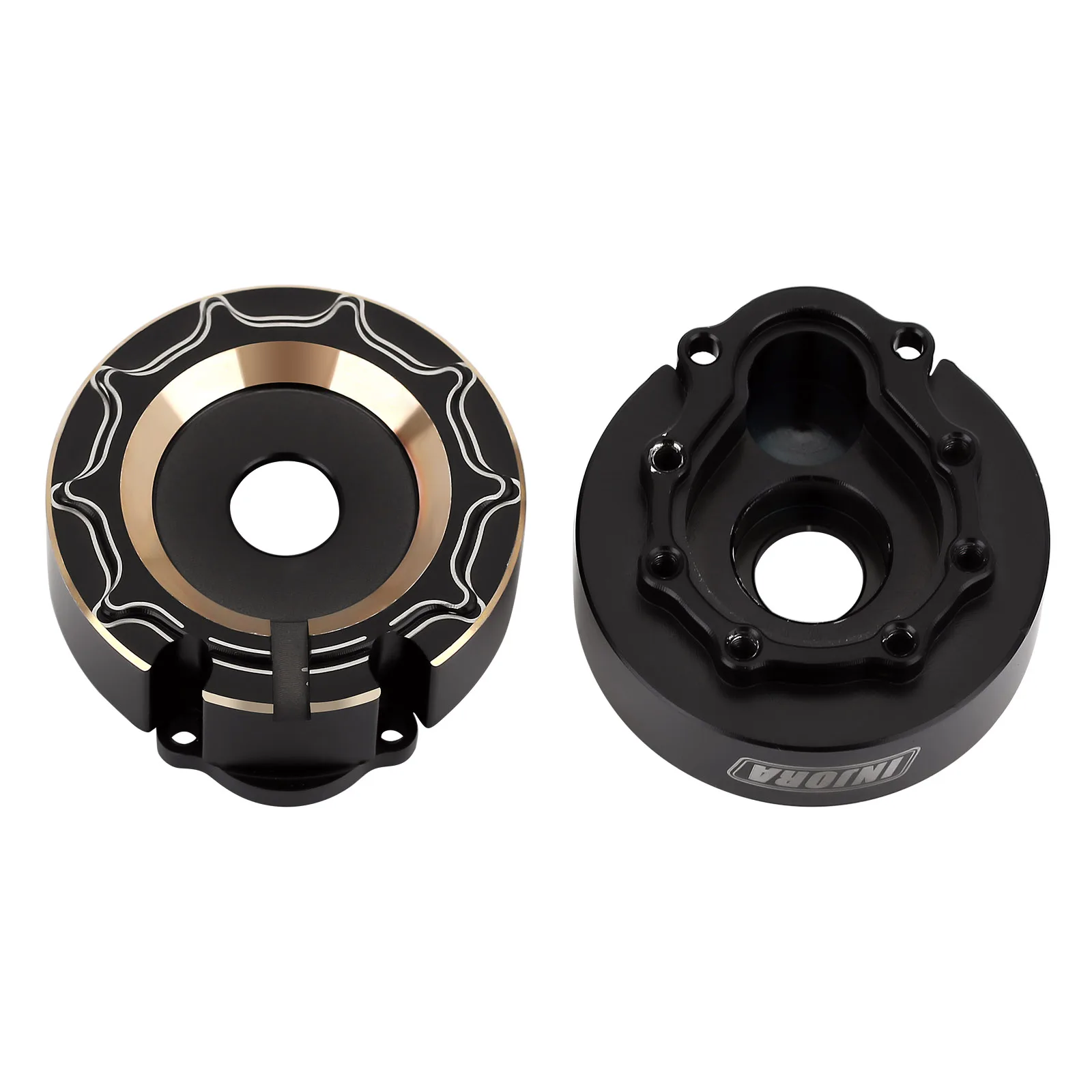 INJORA тяжелое черное покрытие латунный корпус портального привода с противовесом