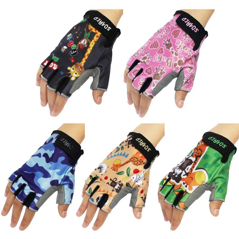 Children's Balance Bike Gloves Cycling Sports Riding Half Fi
