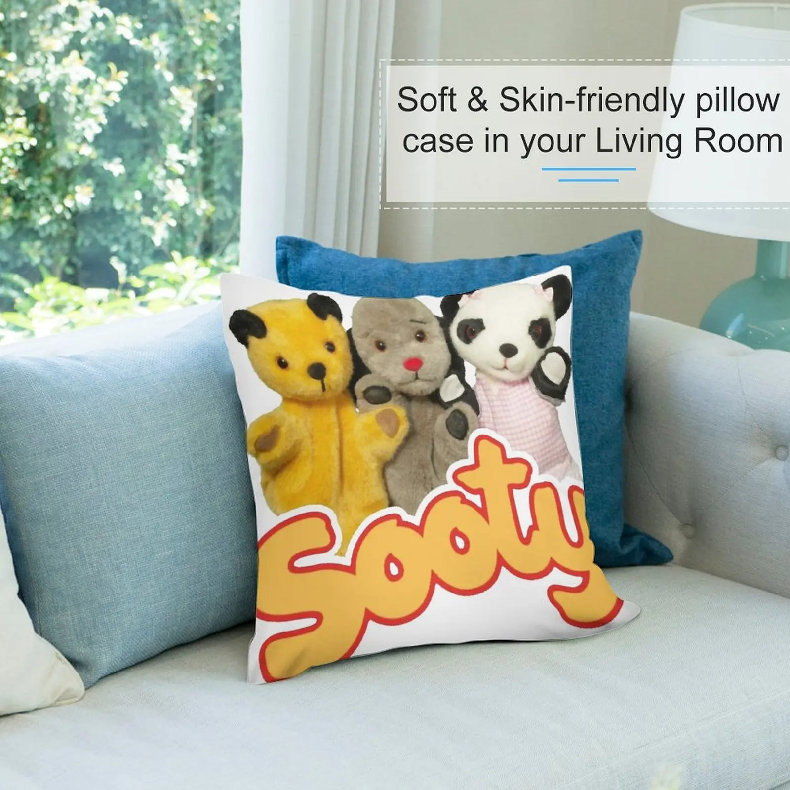 Наволочка для подушки Sooty and развертка Рождественская наволочка Роскошная