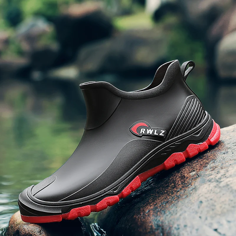 Мужские непромокаемые ботинки для походов и рыбалки Нескользящие
