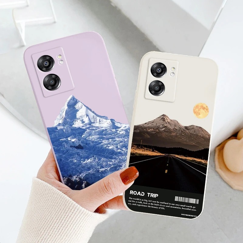 

Mountain Luxury Scene Art Phone Case For OPPO Find X5 X3 Lite F21 A96 A94 A93 A77 A76 A74 A72 A57 A53S A16 A9 5G Liquid Rope