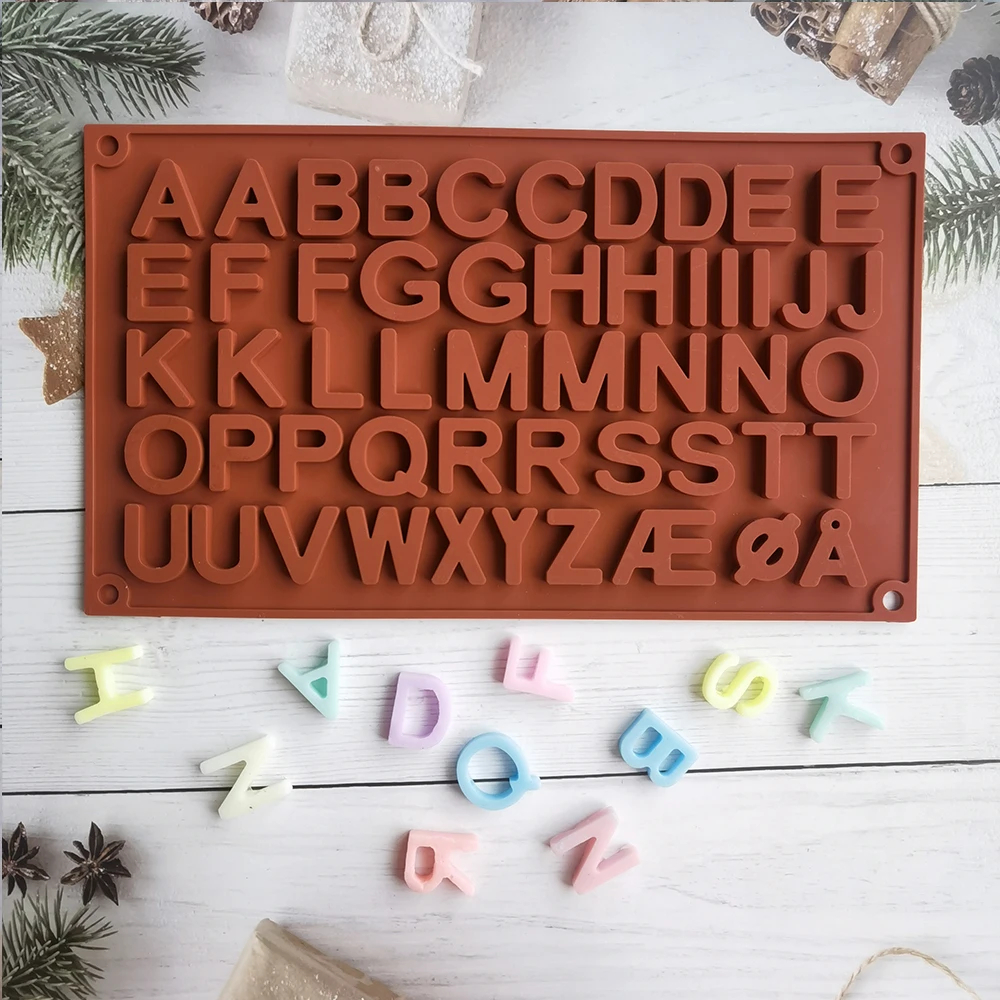 

Double letter transverse silica gel Chocolate Mold pastry bread cake mold non stick baking mold DIY baking tray dessert making t