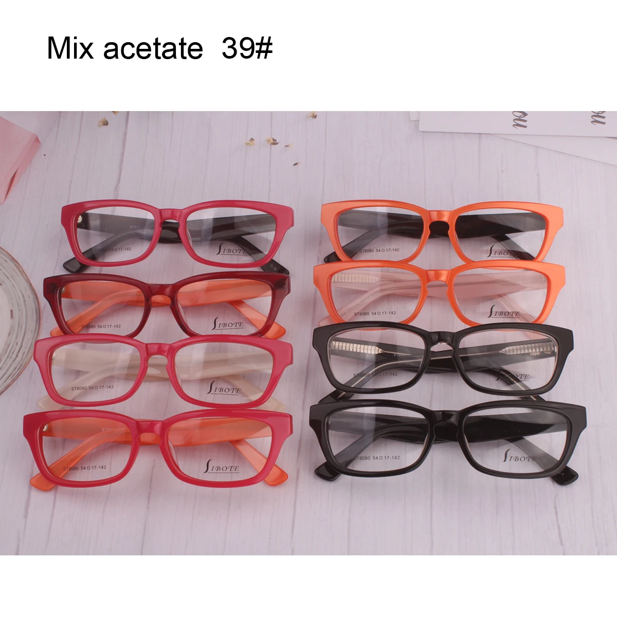New Fashion Cat eye glasses women 안경테 frame myopia eyewear очки для зрения clear lens oculos de grau butterfly shape red orange