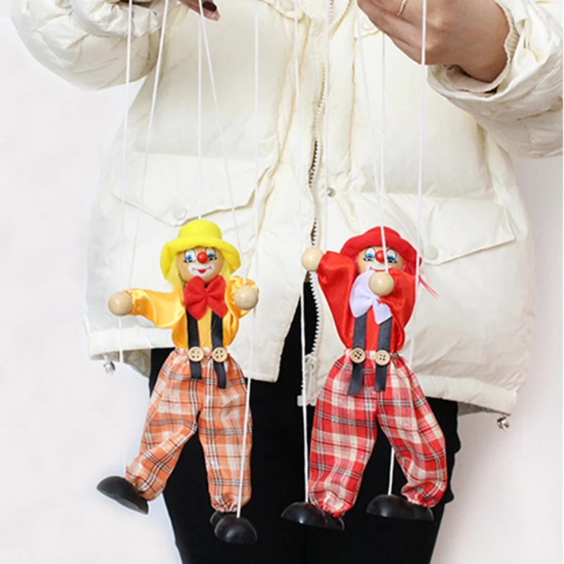 Марионетки детский клоун Тяговая линия тень марионетка поделки игрушки