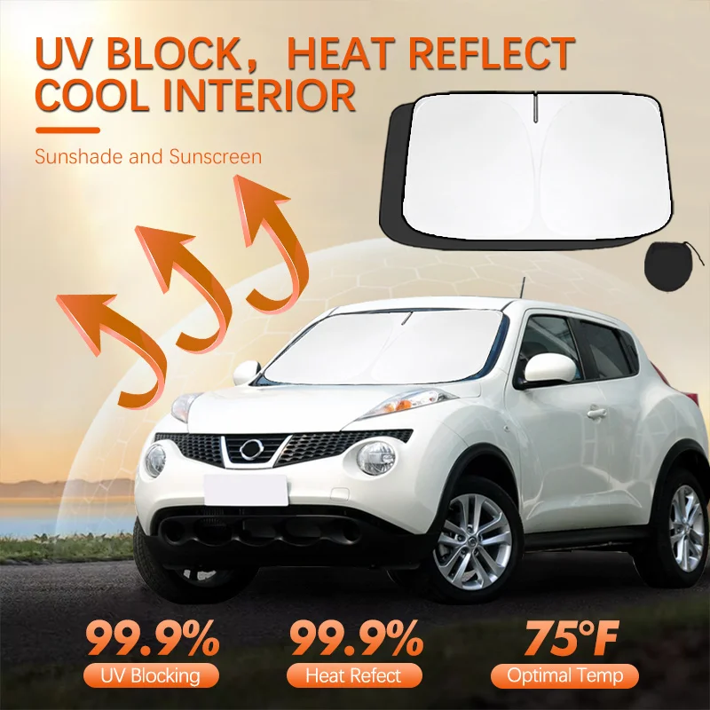 Фото Солнцезащитный козырек для Nissan Juke Altima, на лобовое стекло, теплоизоляционный, летний, защита от УФ-излучения, автоаксессуары №1