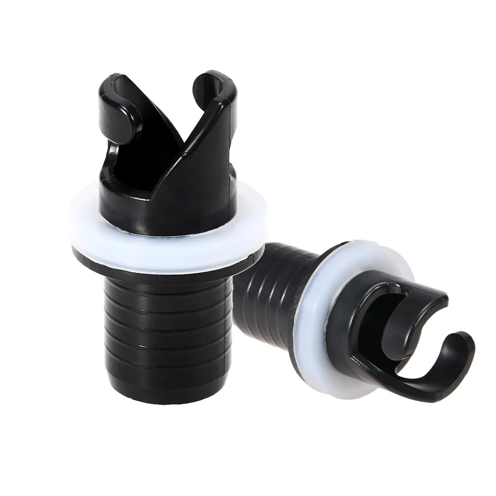 

2Pcs Inflatable Boat Kayak Air Valve Adapter Inflation Air Foot Pump Hose Adapter Valve Connector