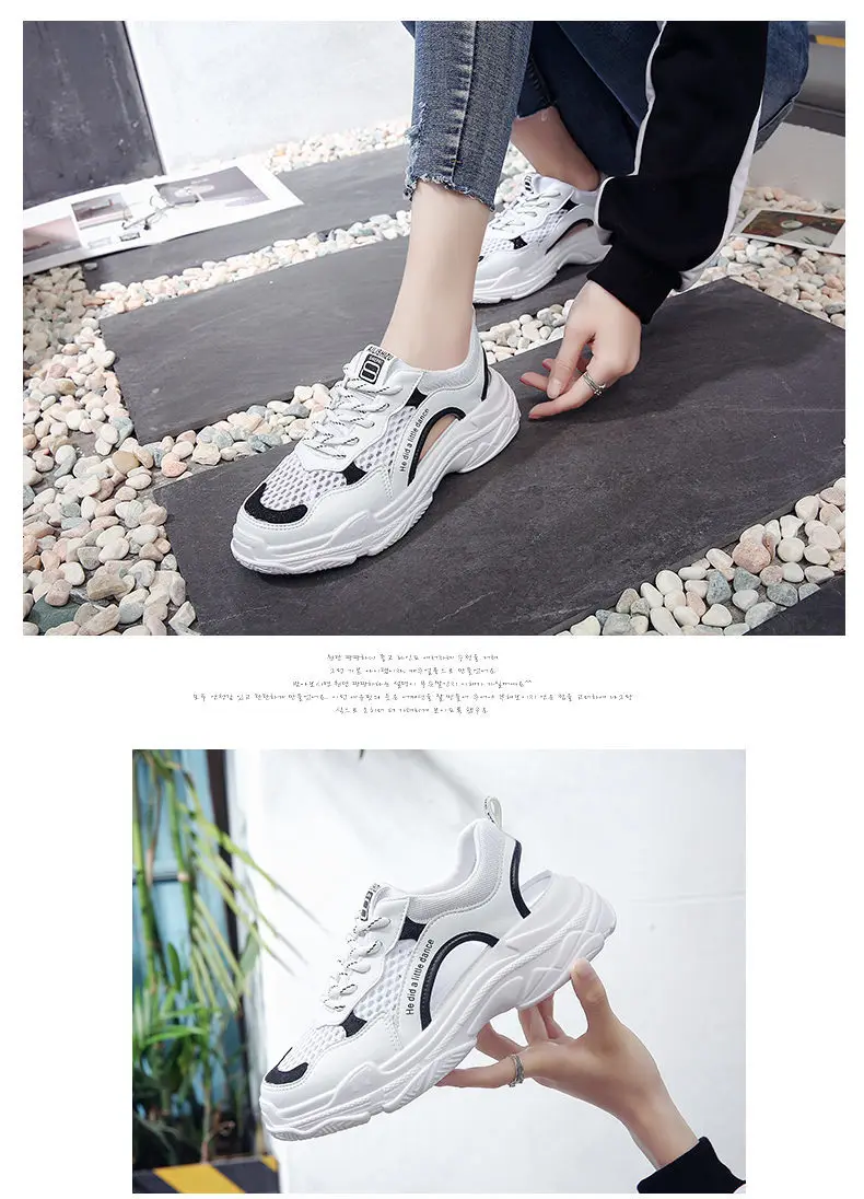 Fashion Mesh Breathable Women Dad Shoes Summer Hot Sale Light Minimalist Hollow Sports Sandals Large Size 35-40 images - 6