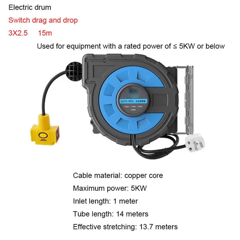 Портативная вращающаяся катушка для шланга охладителя сада авторемонтная