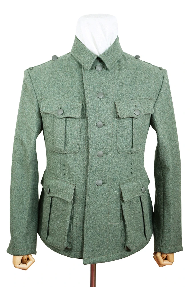 

GUWA-092 WWII German M40 Heer EM fieldgrey wool tunic Feldbluse