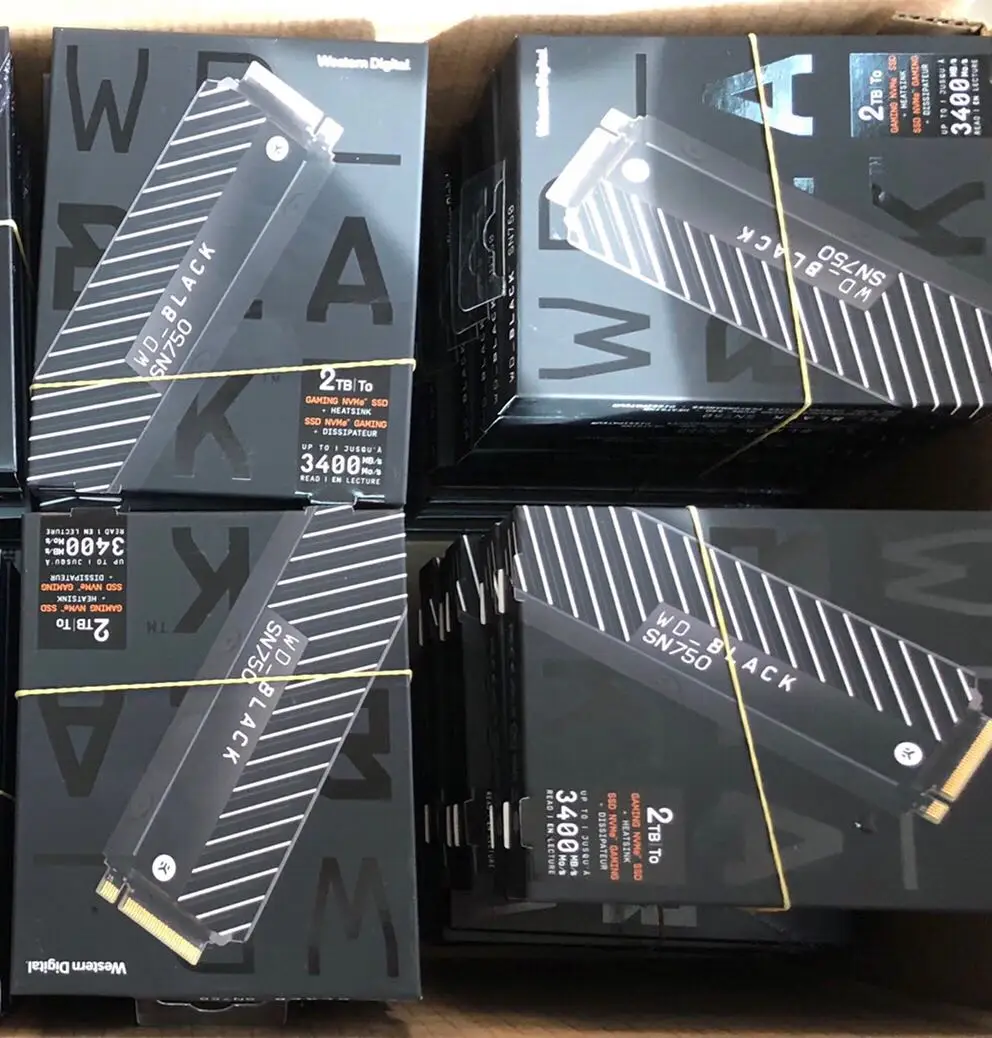 

WD SN750 2T EK black disk desktop computer nvme 2280 m.2 interface