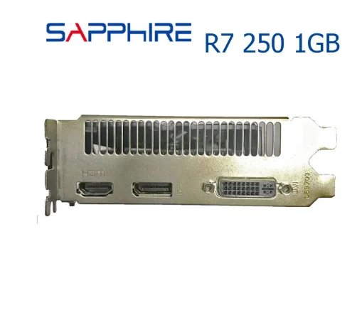 Видеокарта SAPPHIRE R7 250 1 ГБ для AMD Radeon Series R7-250 1G GDDR5 R7250 HDMI DVI DDR5 игровые видеокарты ПК |
