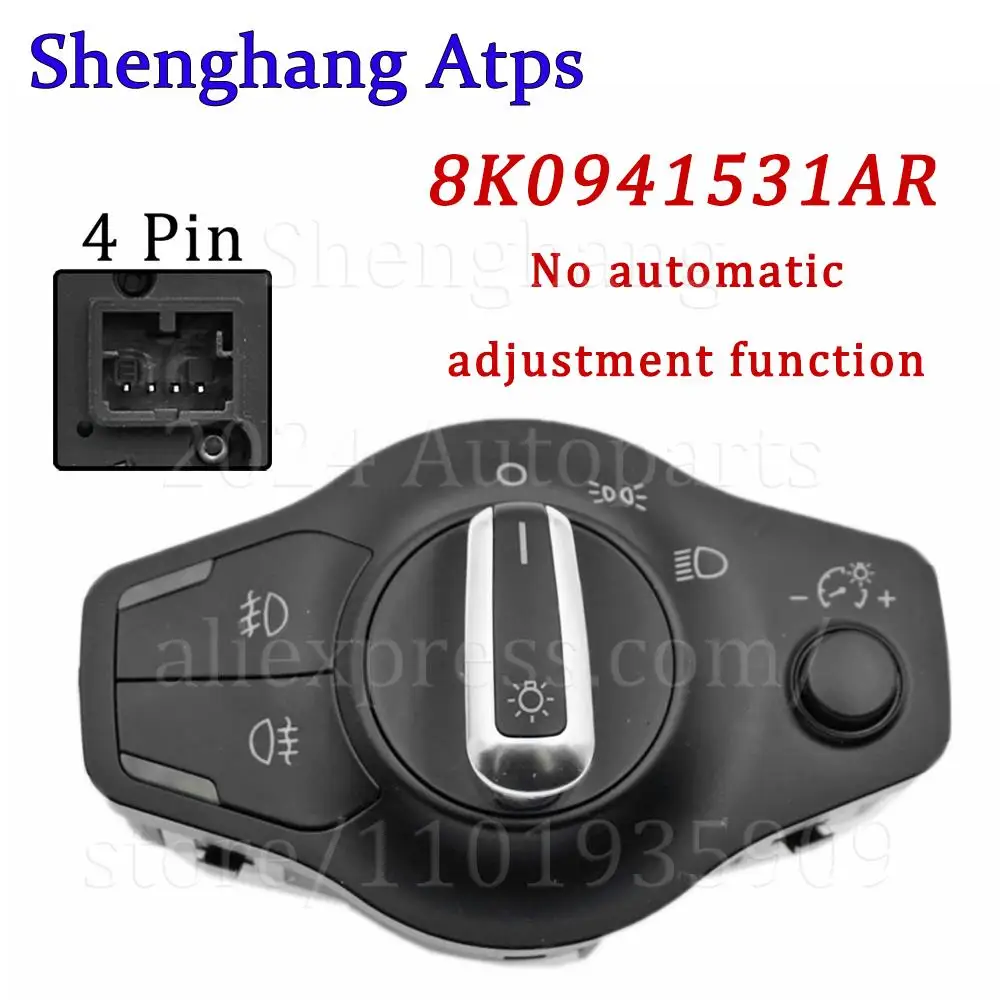 Переключатель фар диммер противотуманные фары для Audi A4 S4 A5 S5 Q5 2009-18 8K 0941531 AR 8K0 941 531