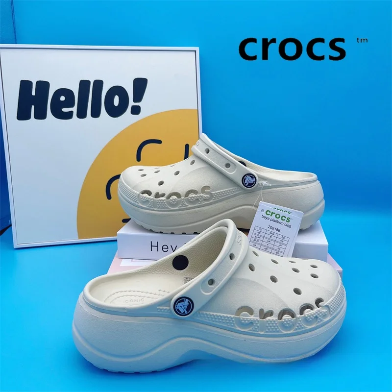 Crocs обувь Cave толстые нижние сандалии женская мужская 2024 летние новые уличные