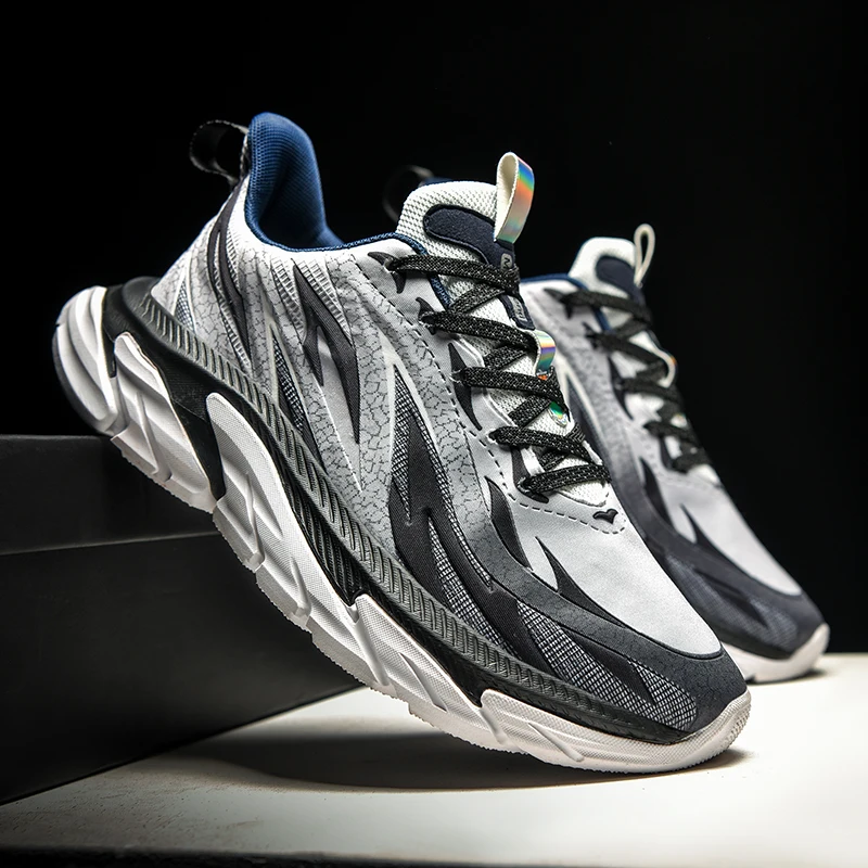 Brand Men's Breathable Running Shoes Jogging Sneakers Training Lightweight Mesh Sports Shoes Chunky Sneakers Plus Size 39-46