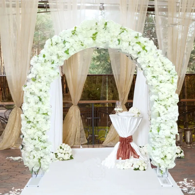 

Индивидуальное украшение вечерние, белый цвет вишни, арочная дверь, U-образный дизайн для свадебного фона, дорожный реквизит