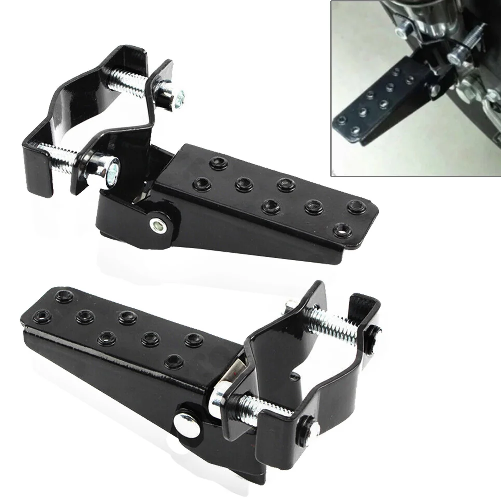 2 шт. черная подножка для пассажира мотоцикла задняя педаль подставка ног