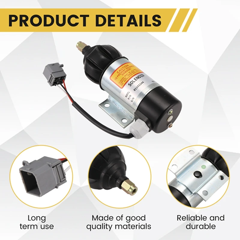 12V Электромагнит отключения подачи топлива стопорный соленоид для Perkins Volvo Penta