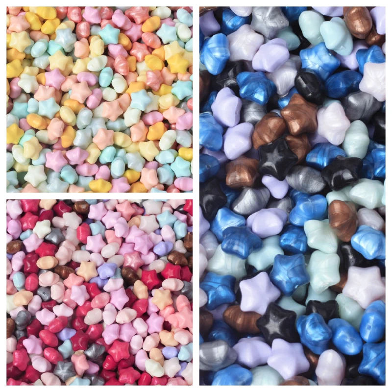 

500g Makaron Series Pearlescent Mixed Color Lacquer Wax Granules Candy Color Wax Particles DIY Hand Account Envelope Decoration