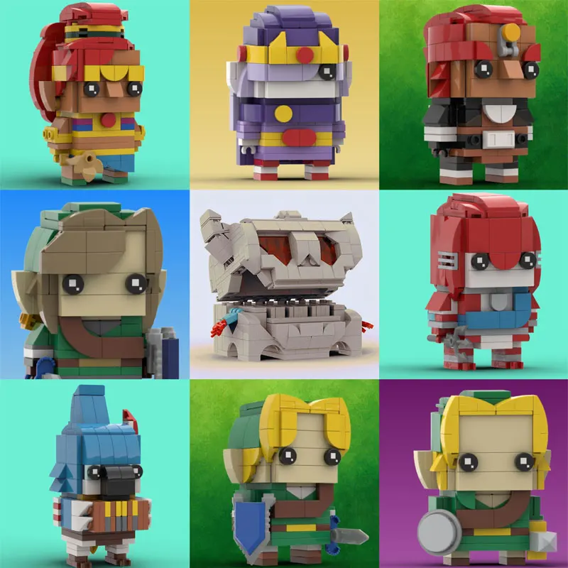 Новинка: Moc Zeldaed Brickheadz монстр-грудь, Vaatis Urbosas, модель, строительные блоки, игра, фигурки, кирпичи, игрушки для детей, подарки