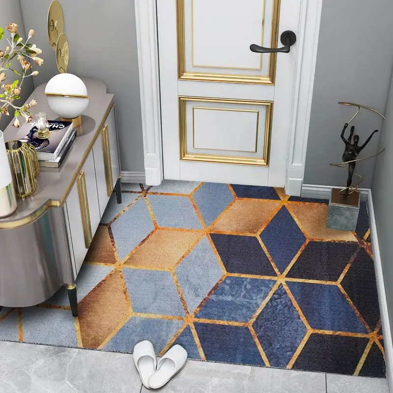 

Simple Dark Anti-Slip Ring Friction Mats, Carpet for Corridor, Kitchen, Bathroom, Bedroom, Household Atmosphere, Can Be Tailored