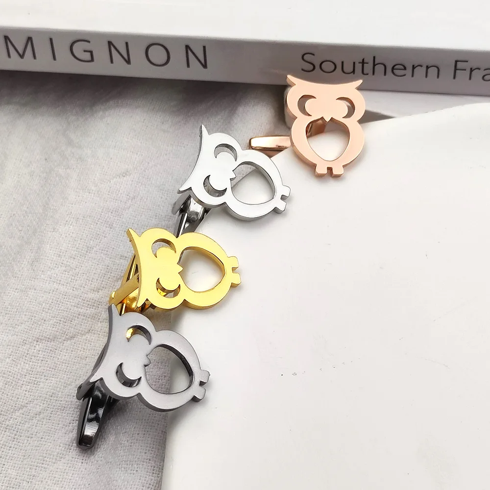 Men's Fashion Cufflinks Japanese Yoshihiro Owl Stainless Steel Cufflinks Suit Shirt Button Men's Banquet Jewelry Accessories