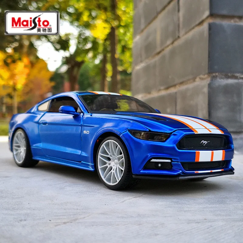 

Модель автомобиля Maisto из сплава модифицированная версия Ford Mustang GT 1:24 2015, литой металлический игрушечный автомобиль, модель автомобиля, имитация детского подарка