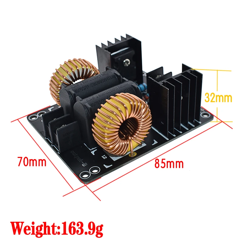 Нагреватель Flyback с большим тепловыделением 1000 Вт 20 А ZVS низковольтный