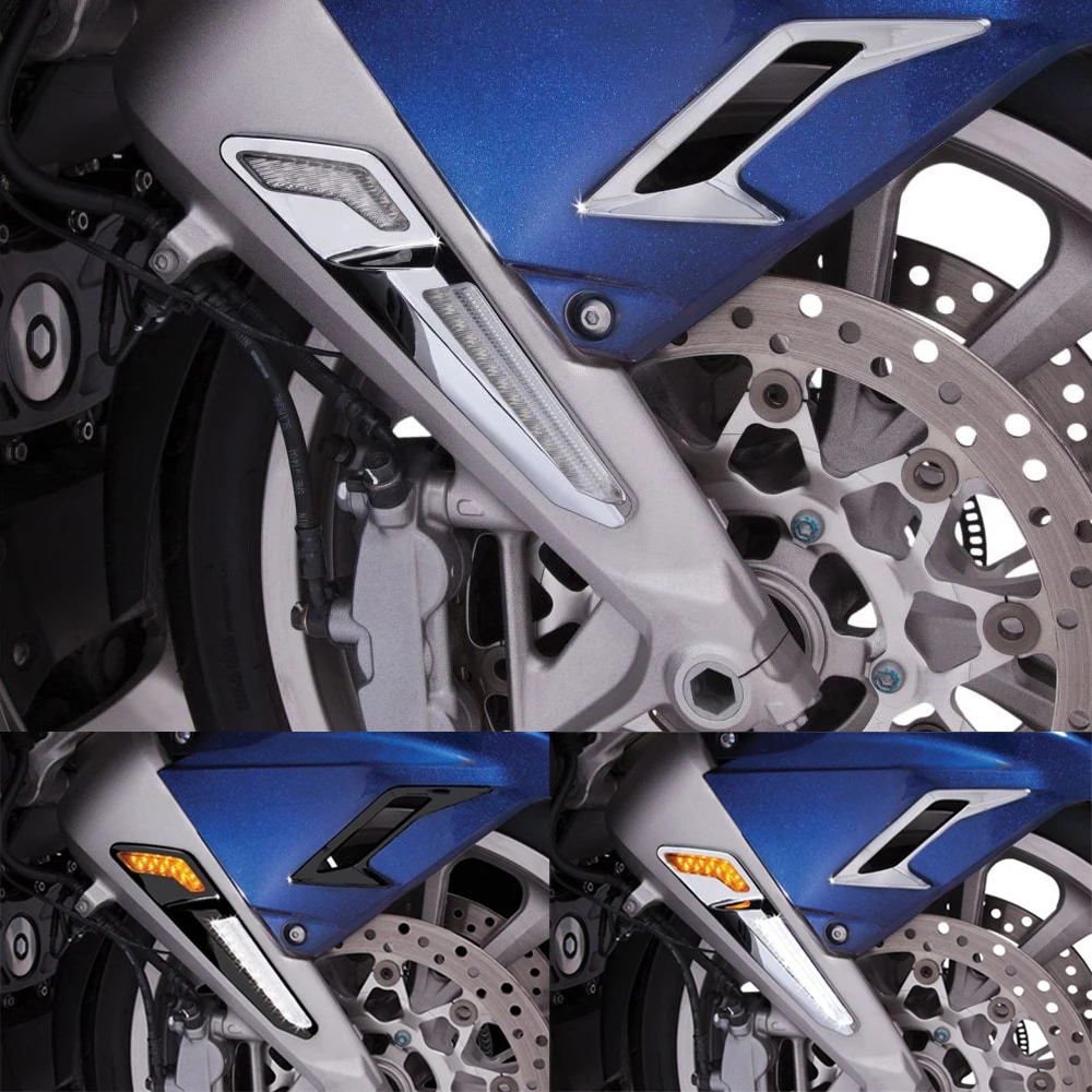 Передняя тормозная вилка мотоцикла светодиодные фонари NAV хромированные или