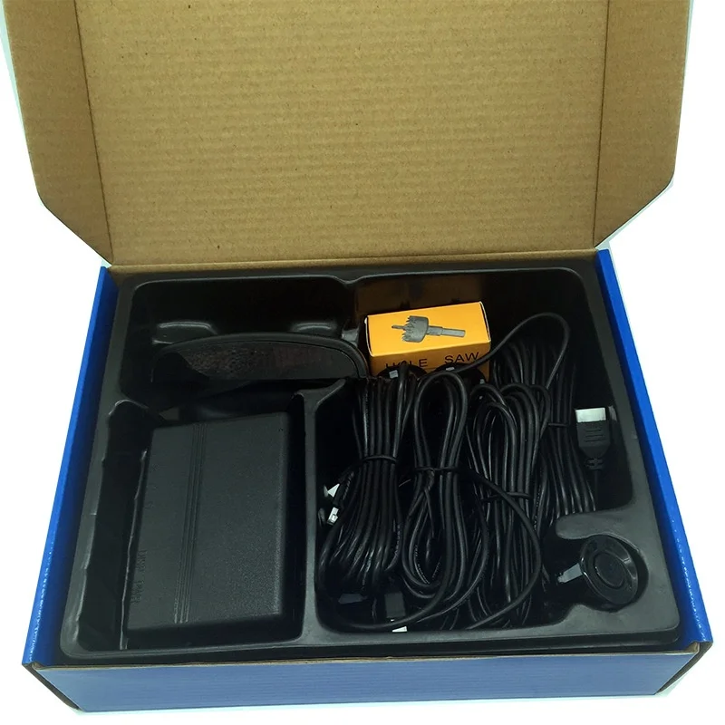 

Cheshitong car 12V reversing radar buzzer small crescent LED display accurate distance report radar