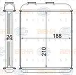 

8FH351024-274 heater radiator for ASTRA G DELPHI type