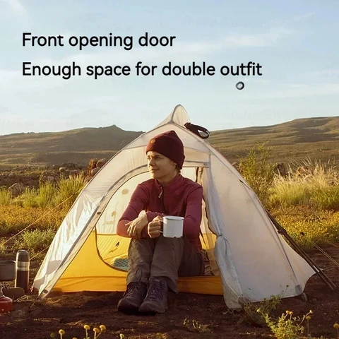 Кемпинговая палатка Naturehike Cloud Up 2, 1 человек, 980 г, нейлон, 10D, силиконовая, водонепроницаемая, портативная, для пешего туризма, альпинизма, сверхлегкая