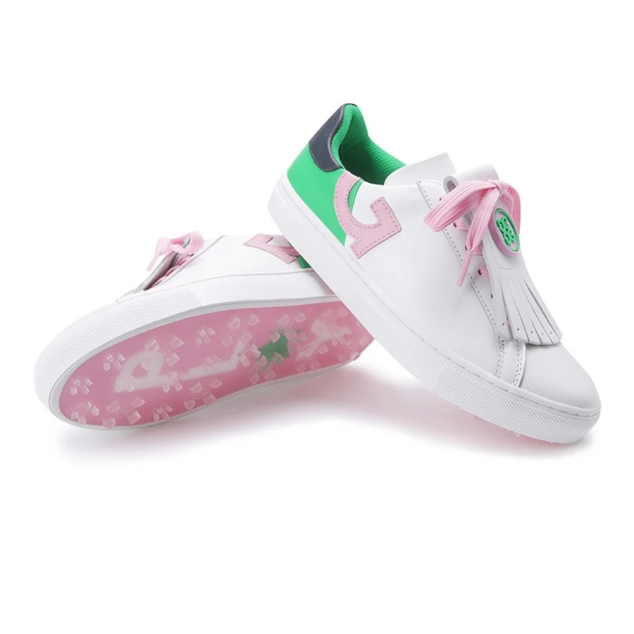 New golf adult women sneaker flat leisure comfortable breathable sports waterproof non-slip shoes fashion fringe  lady shoes