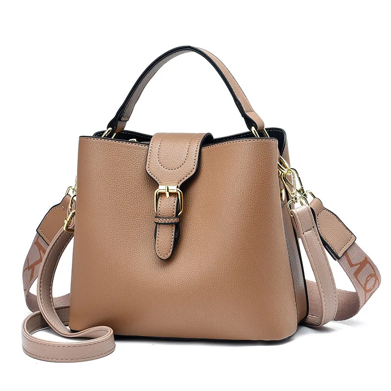 

High Quality New Simple Ladies One Shoulder Bucket Bag 2022 Summer Hot Sale Trend Versatile Fashion Messenger Bag Women