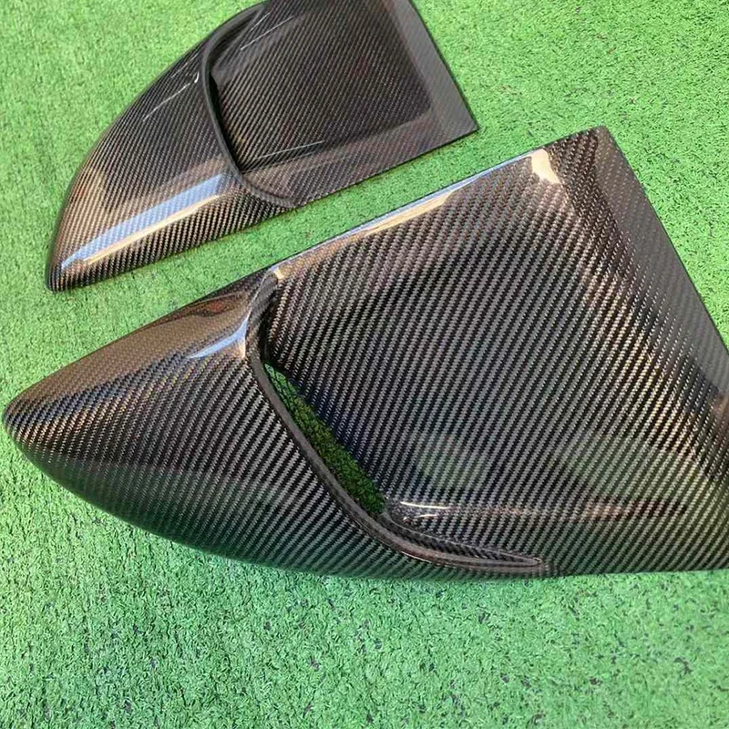 Для Porsche 718 981 982 Cabon волокно Tuyere Стайлинг автомобиля Жалюзи на заднее окно Боковые