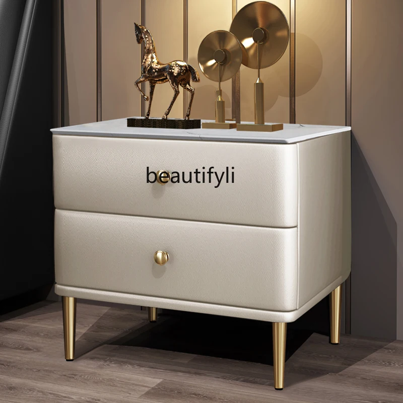 Каменная тарелка Круглый Угловой прикроватный столик с защитой от столкновений