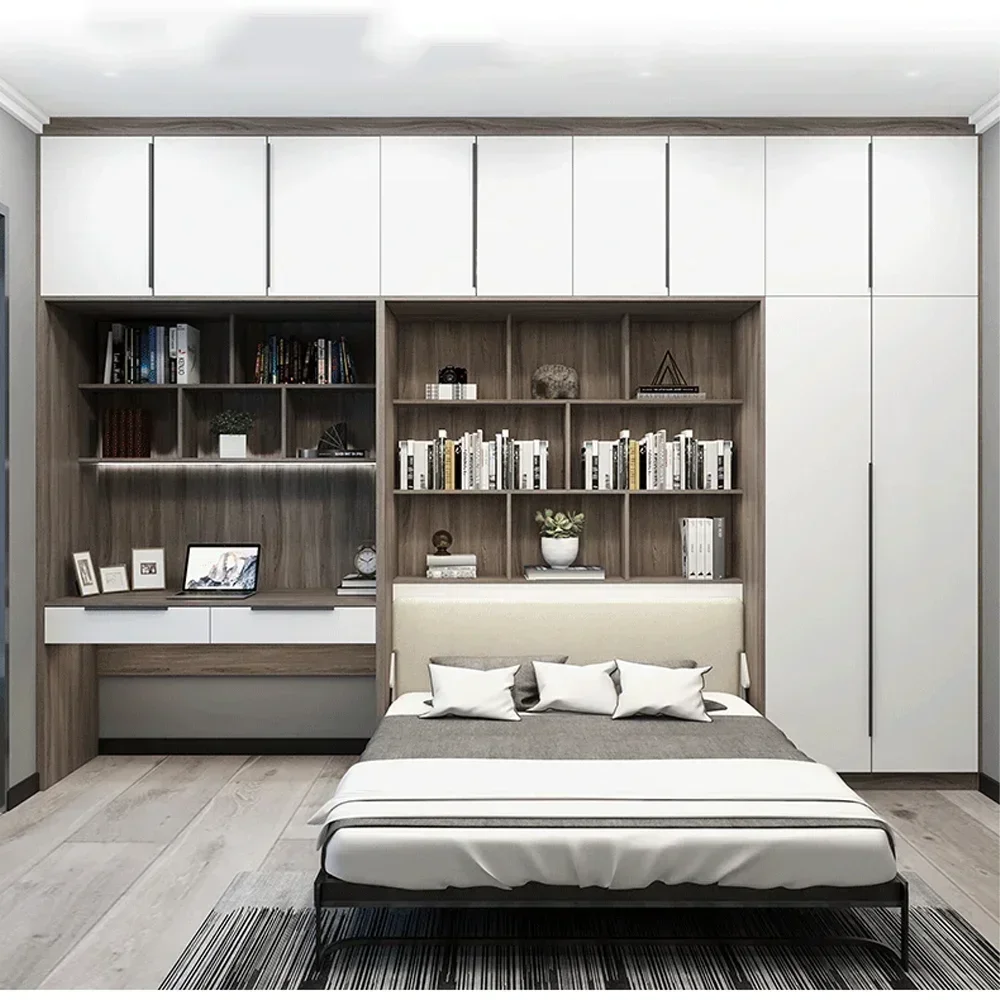 Изготовленная на заказ современная скрытая кровать экономия места складная