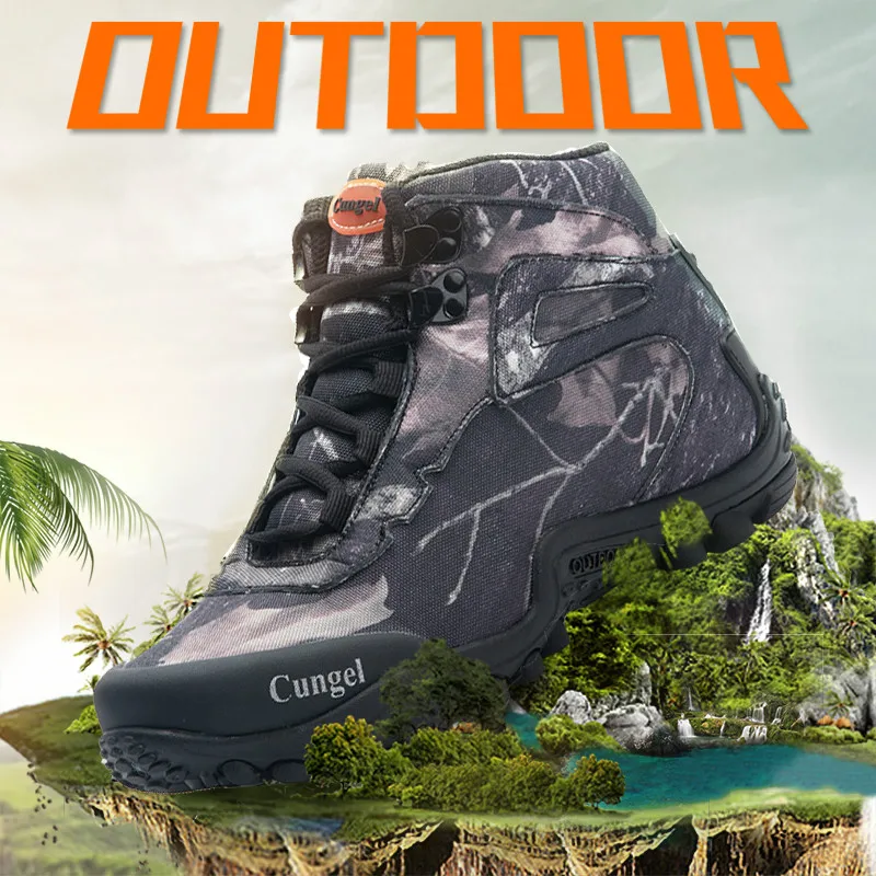 NEW Camo Tactical Boots Men Waterproof Military Outdoor Combat Shoes Trekking Sneakers Man Hiking Hunting | Спорт и развлечения