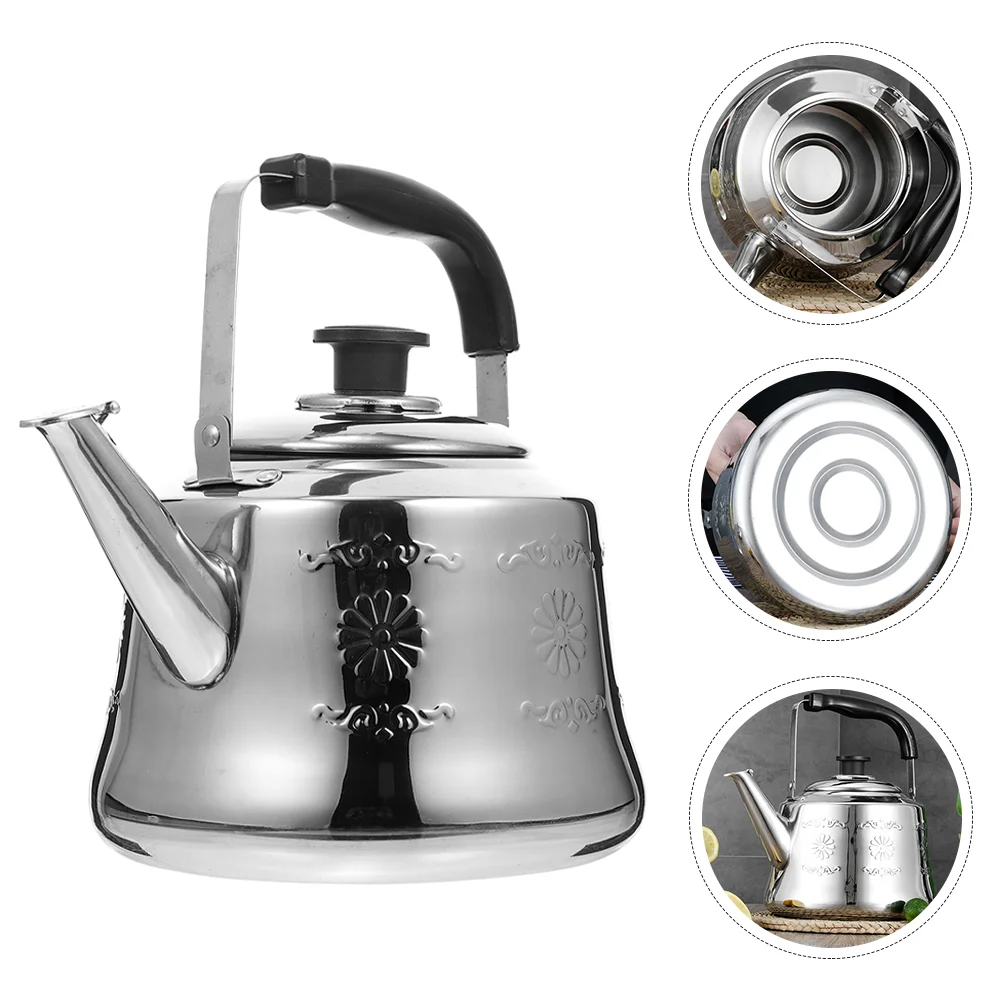 

Kettle Tea Whistling Teapot Stovetop Water Electric Coffeepot Stainless Steel Stove Camping Boilingteakettle Campfire Kettles