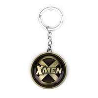 movie x men wolverine letter x logo keychain car bag key chain accessories