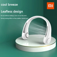 xiaomi hanging neck fan mini electric fan usb rechargeable portable bladeless mute fans air conditioning cooler for outdoor fan